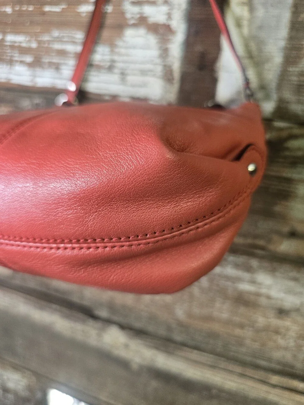 Coach Ashley Mini Coral Pink Leather Shoulder Purse - Clean Interior & COA Inclu
